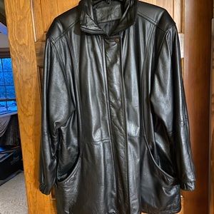 Jacqueline Ferrar black leather jacket
